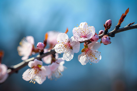 花园中的樱花树图片