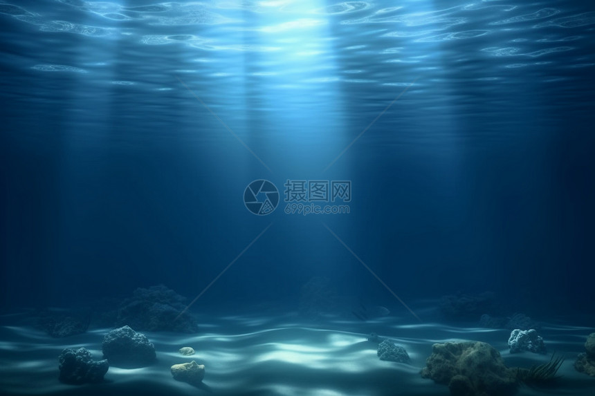 海洋水下的景观图片