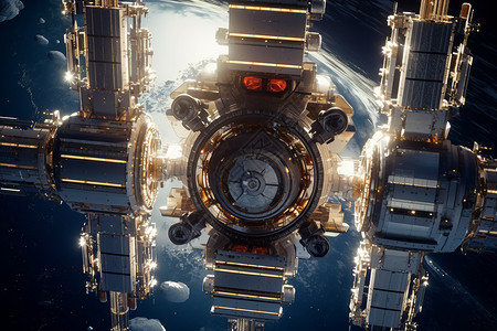宇宙空间站背景图片