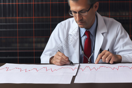 诊断报告素材心脏病专家背景