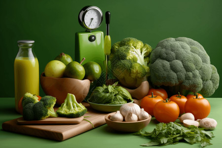 高血压饮食适合高血压治疗的蔬果背景