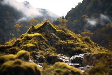 秋天山林植物高清图片