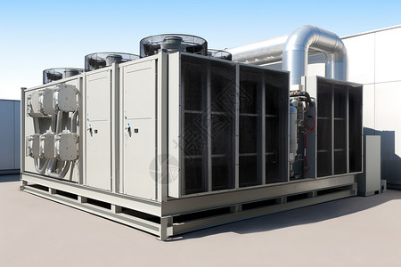 空调供暖和制冷系统背景图片