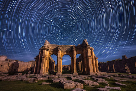 罗马美术学院夜色中的星空设计图片