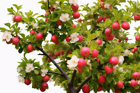 开花苹果树图片