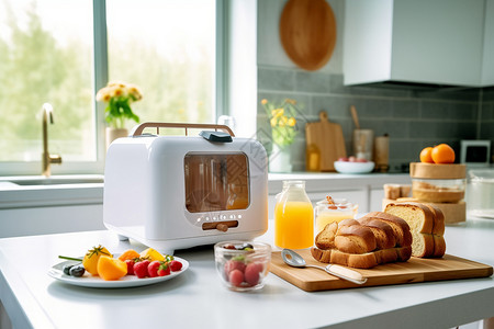 家用的早餐烤面包机图片