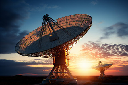 无线信号天文信息塔背景