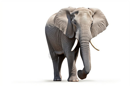 憨厚可爱的大象背景图片