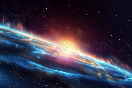旋转星云神秘的外太空设计图片