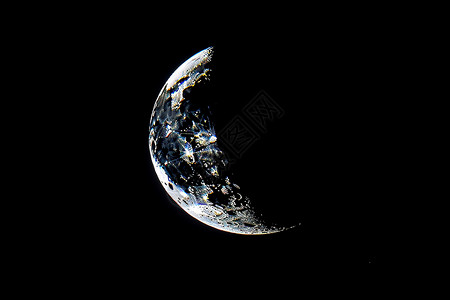 天文学新月背景图片