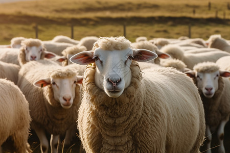 农村的白羊动物白羊高清图片