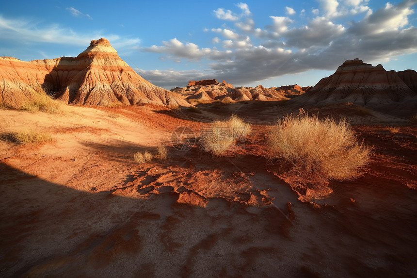 秋天的砂岩沙漠景观图片