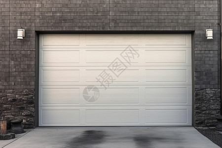 户外安全现代家庭车库卷帘门设计图片