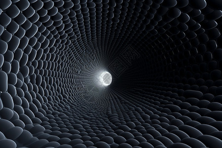 3D抽象隧道背景图片