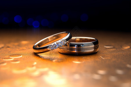 高级婚礼结婚戒指背景