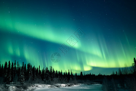 北方极光极光北极星高清图片