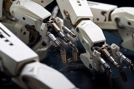 科技感机器人手臂背景图片