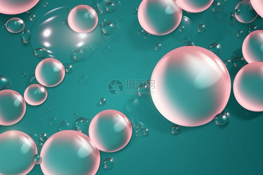 气泡抽象背景图片