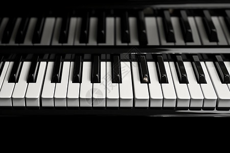 黑白的钢琴背景图片