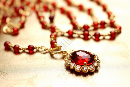 红宝石耳环昂贵的红宝石背景