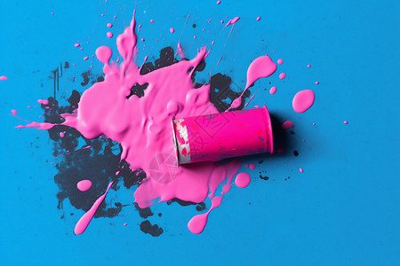 粉色的油漆背景图片