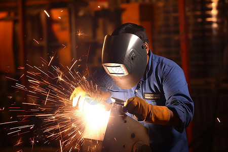 焊接的工人背景图片