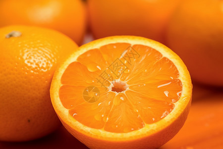 橙色的橙子图片