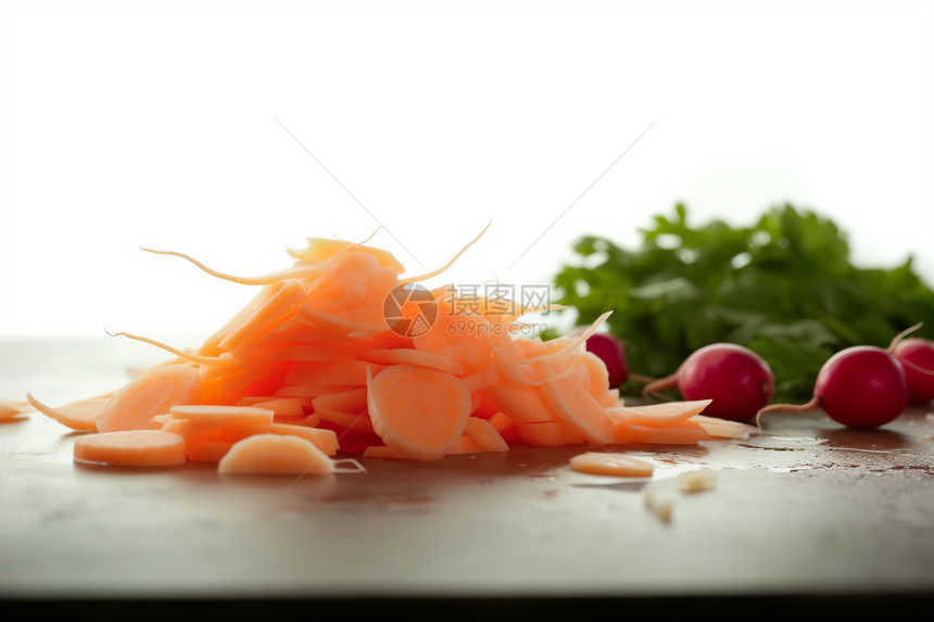 切碎的蔬菜萝卜图片