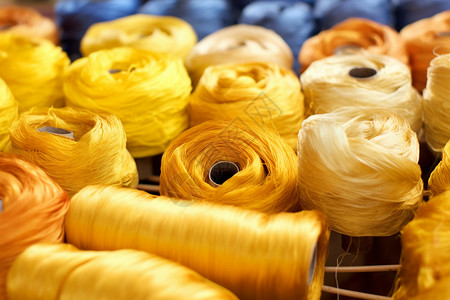 纺织物纤维纱线图片