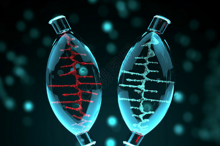 基因分子链条图片