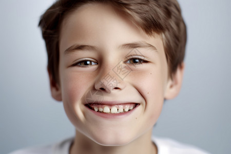 男孩的牙齿背景图片