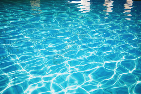 泳池的水波纹背景图片