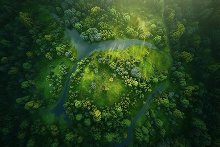 环保树林绿色地球环保背景设计图片