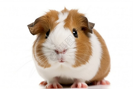一只豚鼠宠物荷兰猪高清图片