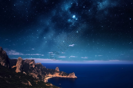 唯美的繁星夜景图片