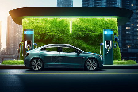 加油汽油新能源的汽车设计图片