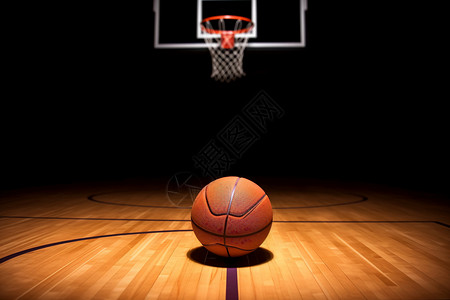 篮球场的篮板背景图片