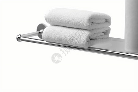浴巾架放置毛巾的金属架背景