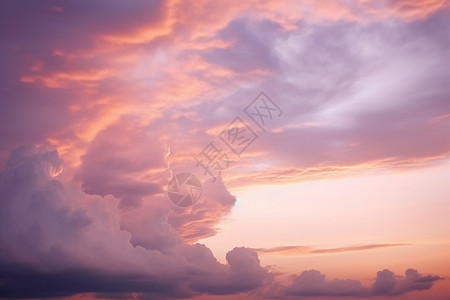 多云的天堂背景图片