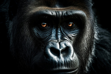 大猩猩脸一只可爱的大猩猩背景
