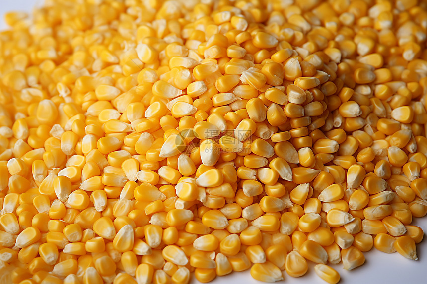 金灿灿的玉米粒图片