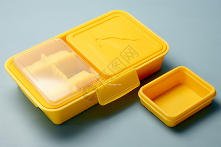 黄色儿童餐盒图片