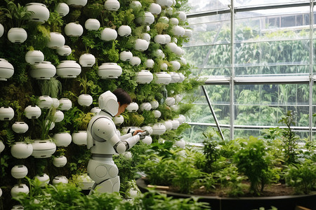 未来智能科技室内花园图片