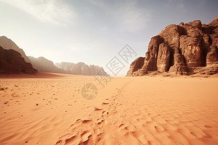 观光休闲沙漠与岩山设计图片