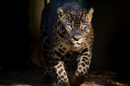 野生动物美洲豹背景图片