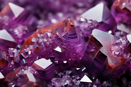 宝石切片天然紫水晶设计图片