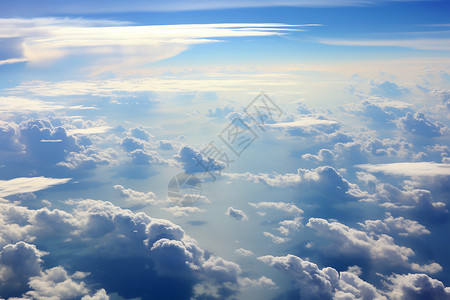 蓝色天空白云图片