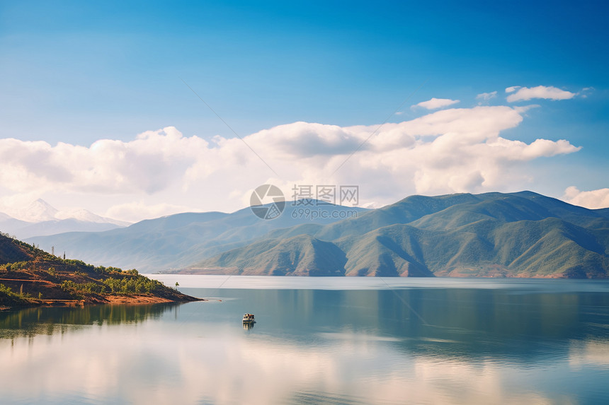 户外旅行的泸沽湖图片
