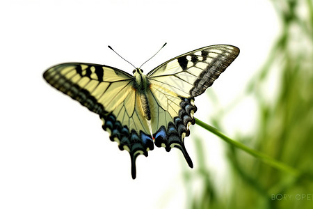 飞行生物户外美丽的蝴蝶背景