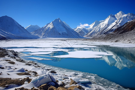 雪山背景图片